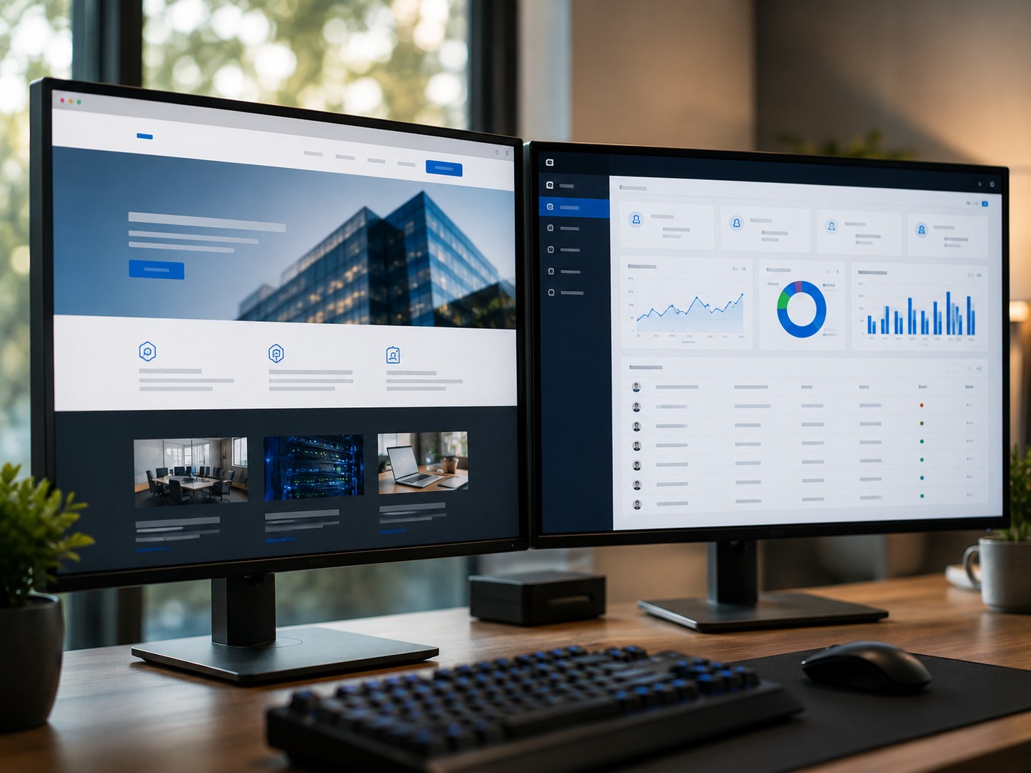 Website and web application development