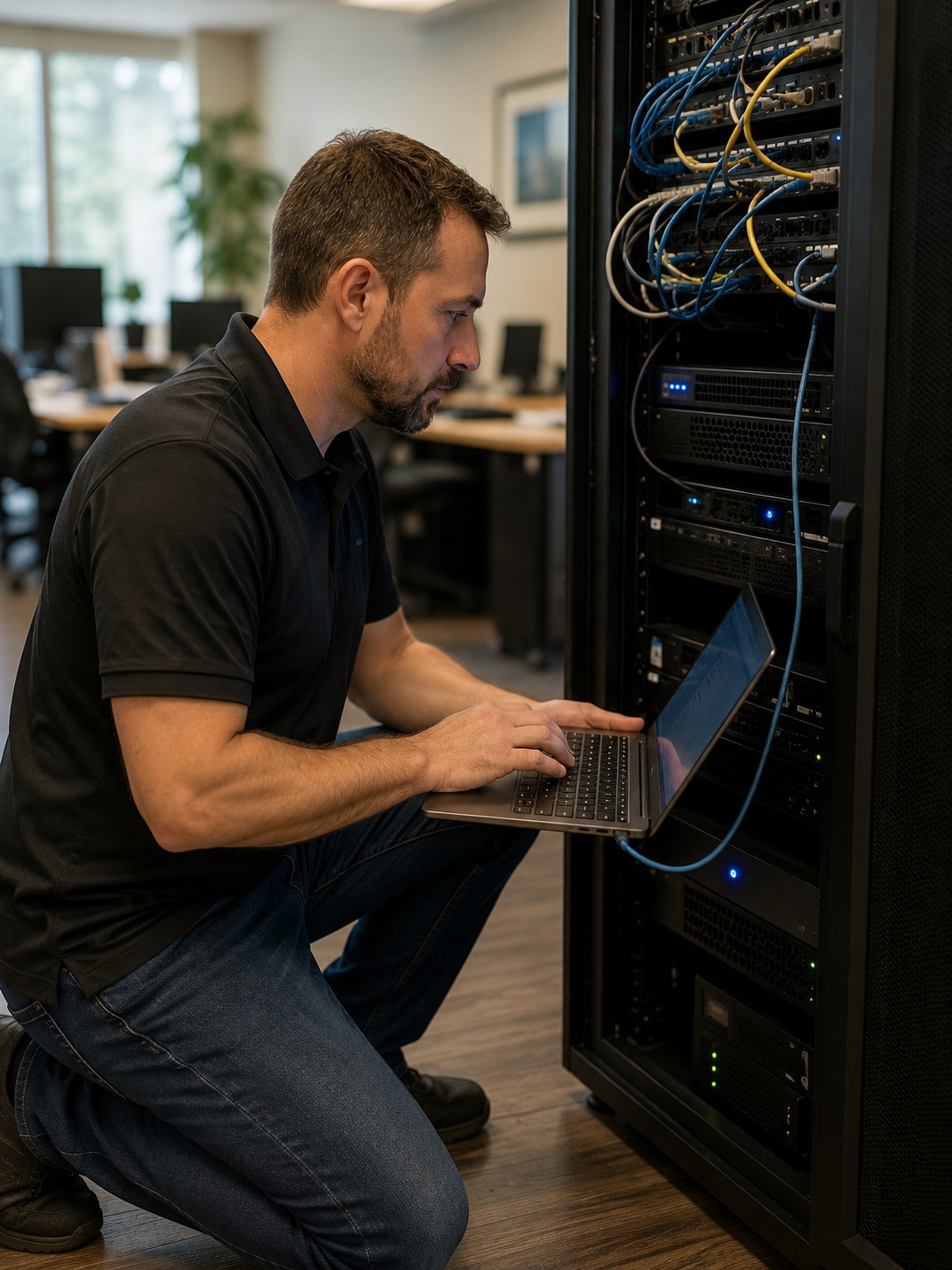 On-site IT technician at a client office
